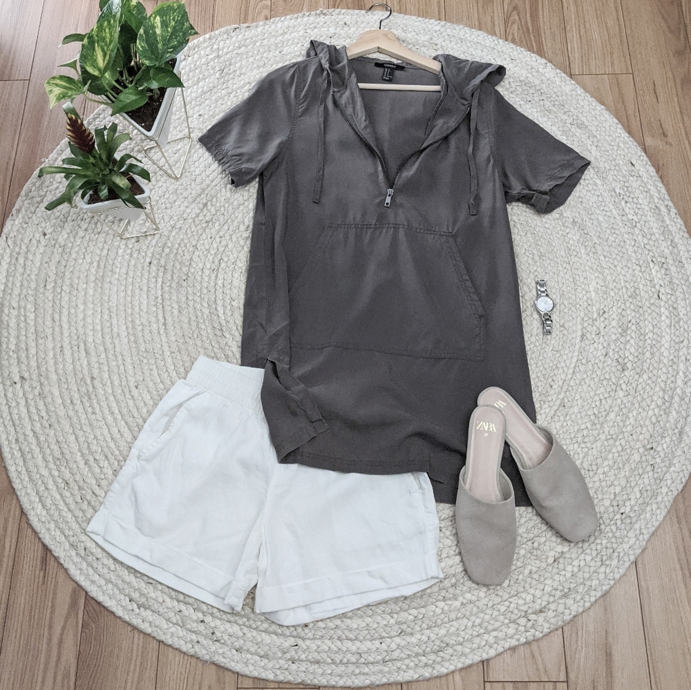 F21 Half Zip-down T-shirt